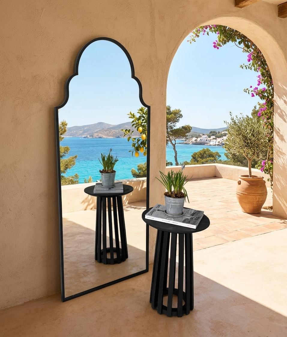 Santorini Arched Mirror with Curved Shoulders – 165 × 70 cm
